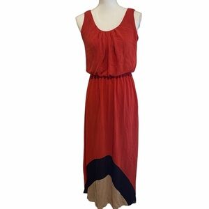 Enfocus Studio Red and Black Midi Dress